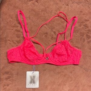 Savage X Fenty Garden Maze Lace Unlined Plunge Bra